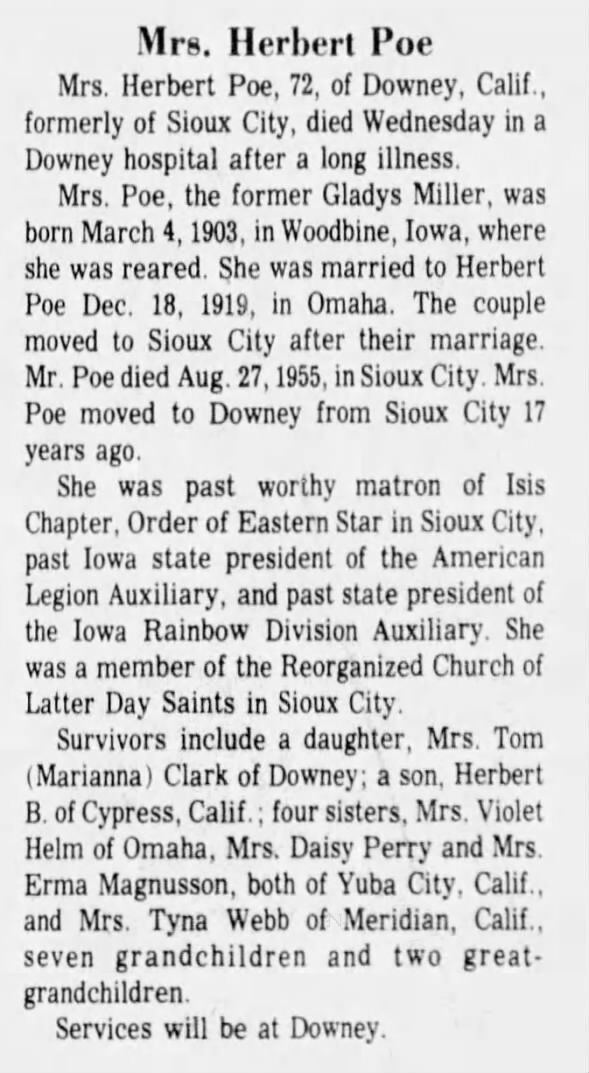 Clipping from Sioux City Journal